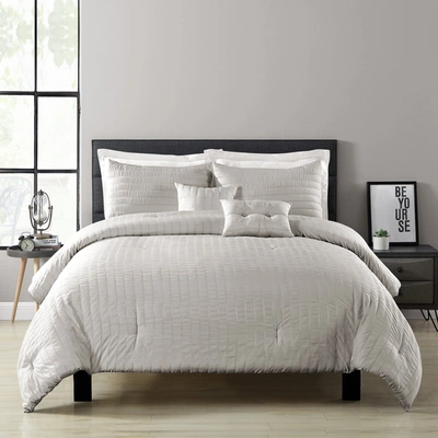 Shop Lush Decor Farmhouse Seersucker 5 Piece Comforter Set