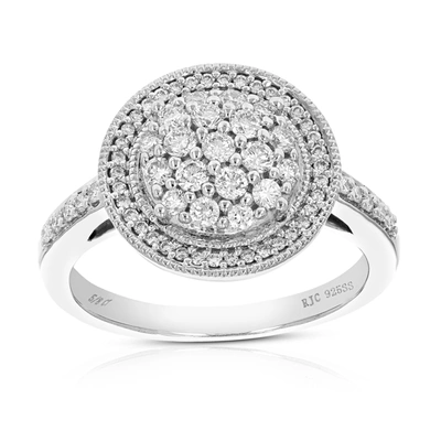 Vir Jewels 5/8 Cttw Round Cut Lab Grown Diamond Engagement Ring .925 Sterling Silver Prong Set In Silver
