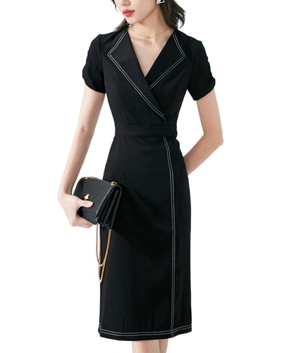 Shop Onebuye Midi Dress In Black