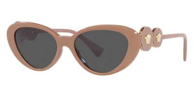 Shop Versace Women's Ve4433u-538387 Fashion 54mm Beige Sunglasses