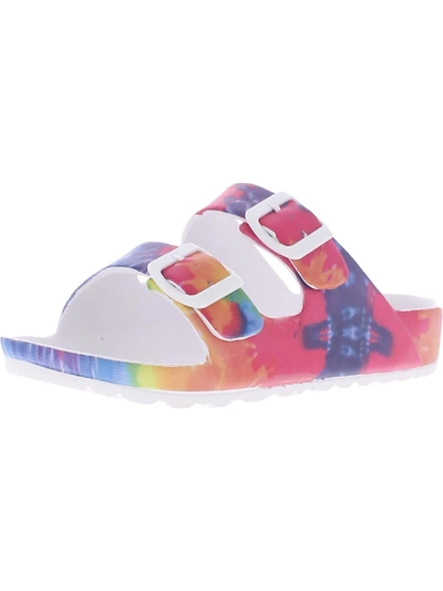 Shop Mia Jasmin Womens Slides Footbed Sandals In Multi