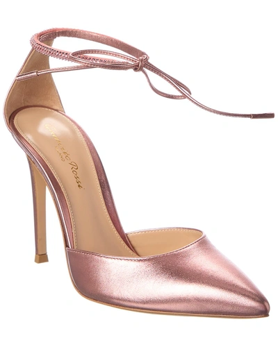 Shop Gianvito Rossi Montecarlo D'orsay 105 Leather Pump In Pink