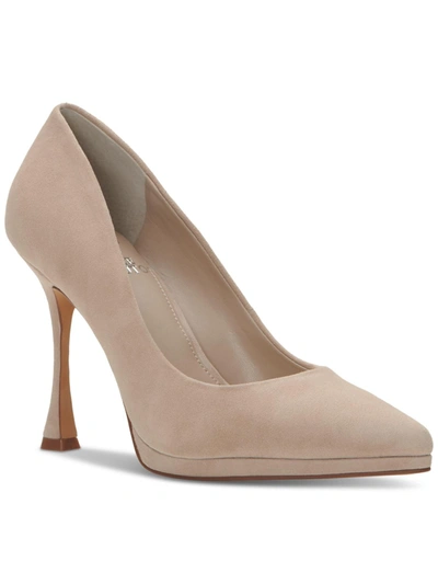 Shop Vince Camuto Puntolis Womens Pointed Toe Dressy Pumps In Beige