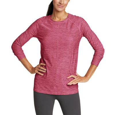 Shop Eddie Bauer Women's Compass Essentials Long-sleeve T-shirt In Pink