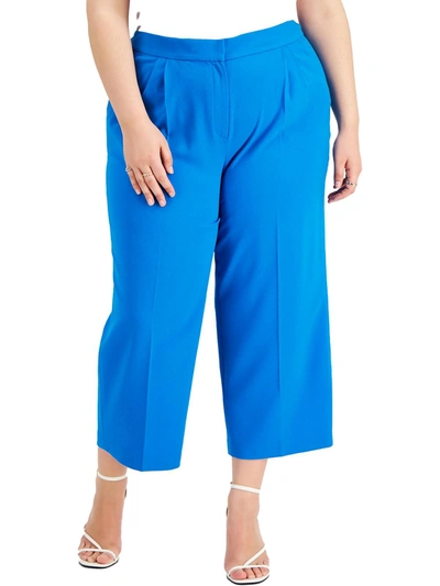 Shop Bar Iii Plus Womens Textured Office Suit Pants In Multi