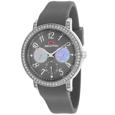 Shop Seapro Women's Grey Dial Watch In Silver