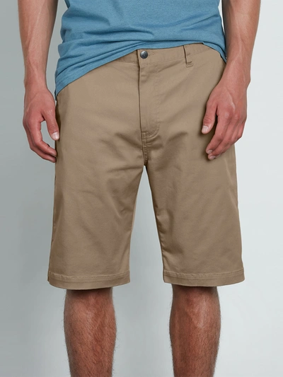 Shop Volcom Vmonty Stretch Shorts - Khaki In Brown