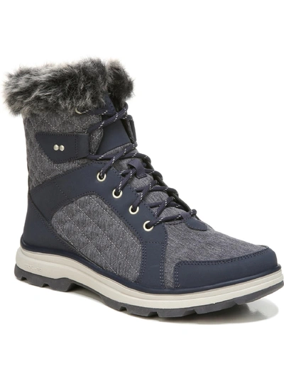 Shop Ryka Brisk Womens Cold Weather Lace Up Winter & Snow Boots In Blue