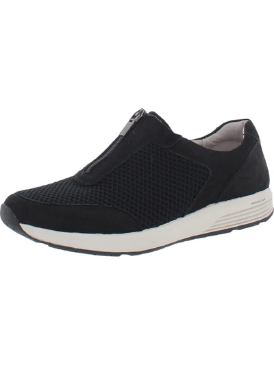 Shop Rockport Tru Stride Womens Suede Zip Up Athletic And Training Shoes In Black