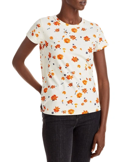 Shop Rag & Bone Womens Graphic Knit T-shirt In White