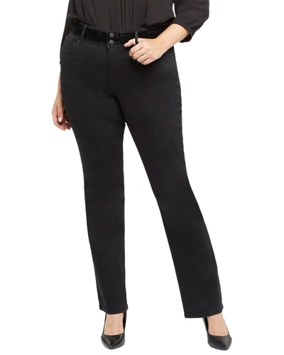 Shop Nydj Marilyn Straight Jean In Black