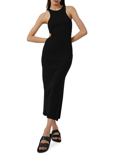 Shop French Connection Rasha Womens Cutout Long Maxi Dress In Black