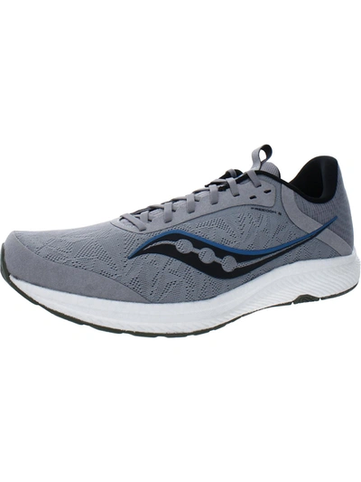 Shop Saucony Freedom 5 Mens Fitness Workout Athletic And Training Shoes In Grey