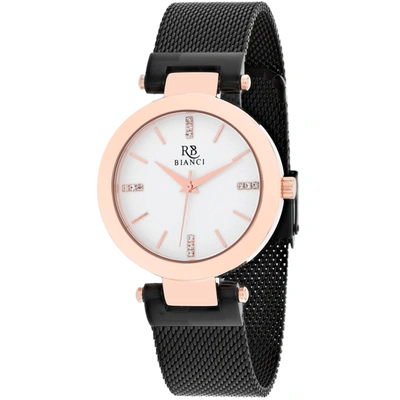 Shop Roberto Bianci Women's Silver Dial Watch In Black