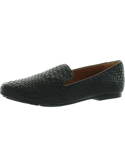 Shop Gentle Souls By Kenneth Cole Eugene Woven Womens Leather Casual Loafers In Black
