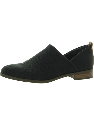 Dr. Scholl's Shoes Rate Womens Padded Insole Slip On Loafers In Black