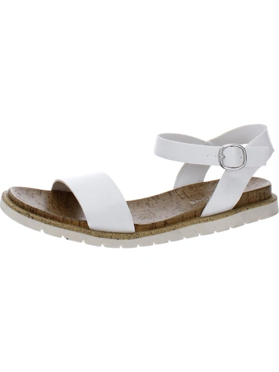 Shop Sun + Stone Mattie Womens Ankle Strap Open Toe Slingback Sandals In White