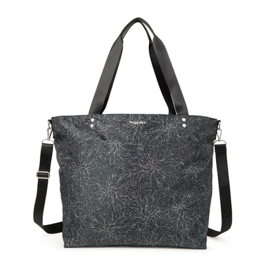 Baggallini Women's Large Carryall Tote Bag With Crossbody Strap In Grey