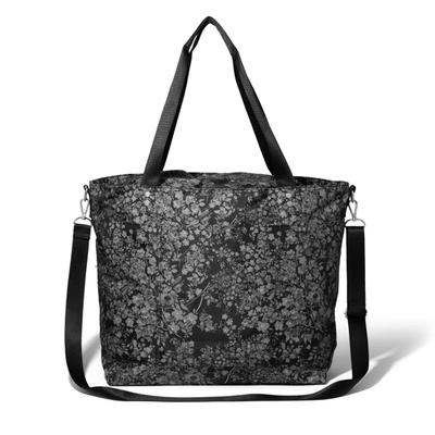Baggallini Women's Large Carryall Tote Bag With Crossbody Strap In Grey