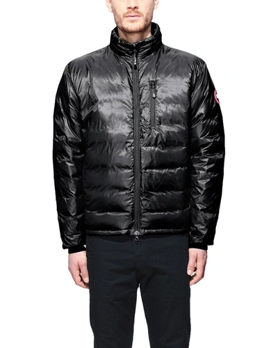 Shop Canada Goose Lodge Fusion Fit Down Jacket In Black