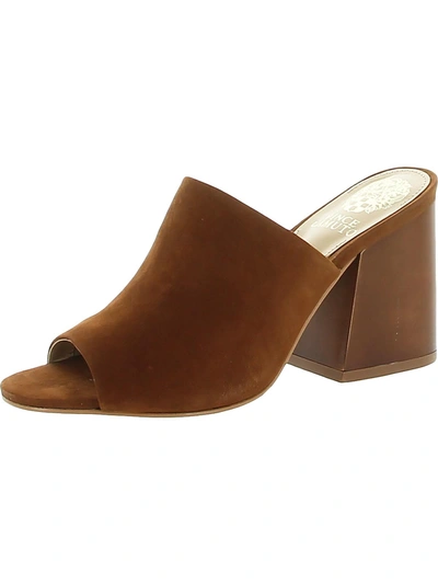 Shop Vince Camuto Keeran Womens Nubuck Slip Mule Sandals In Multi