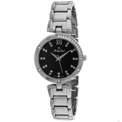 Shop Mathey-tissot Women's Black Dial Watch In Silver