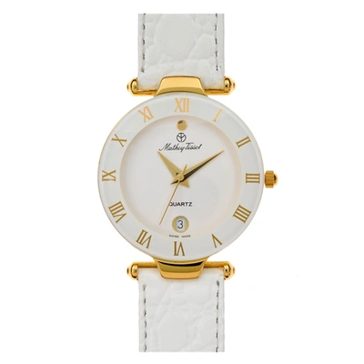 Shop Mathey-tissot Women's Classic White Dial Watch In Gold