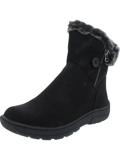 Shop Aqua College Quinita Womens Zipper Ankle Winter & Snow Boots In Black