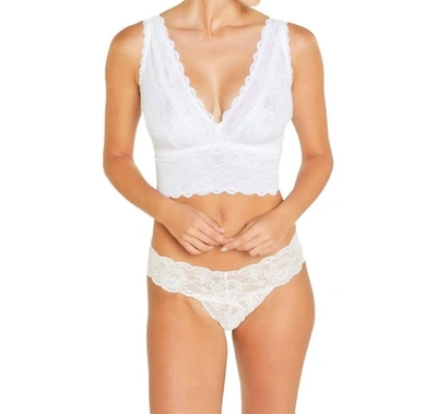 Shop Cosabella Never Say Never Curvy Plungie Longline Soft Bralette In White