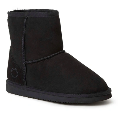 Dearfoams Rosebery 6" Genuine Shearling Pull-on Boot In Black