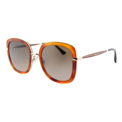Shop Jimmy Choo Jc Glenn Qan Womens Square Sunglasses In Orange