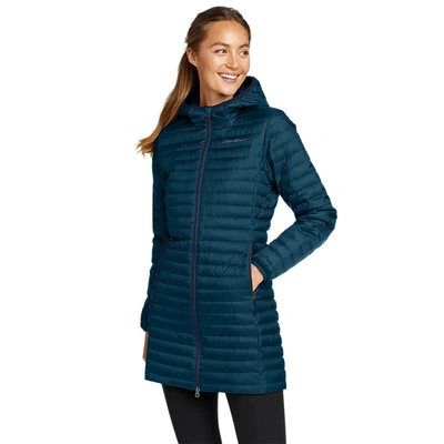 Shop Eddie Bauer Women's Microlight Traveler Down Parka In Blue