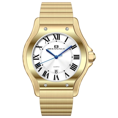 Shop Oceanaut Men's Rayonner Silver Dial Watch In Beige