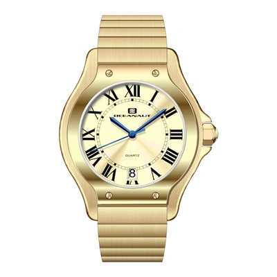 Shop Oceanaut Women's Rayonner Gold Dial Watch In Beige