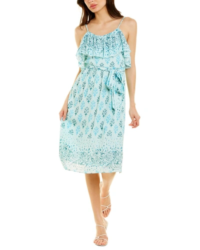 Shop Celina Moon Braided Mini Dress In Blue