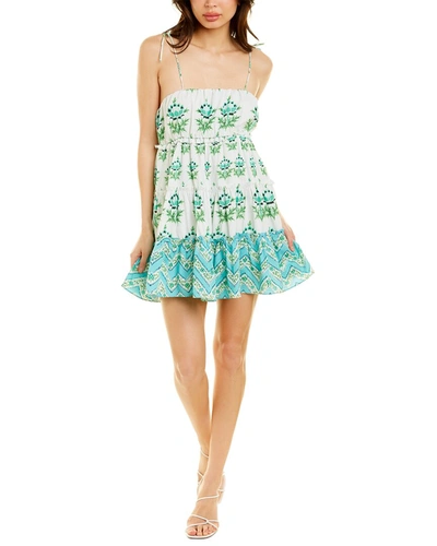 Shop Celina Moon Babydoll Mini Dress In Multi