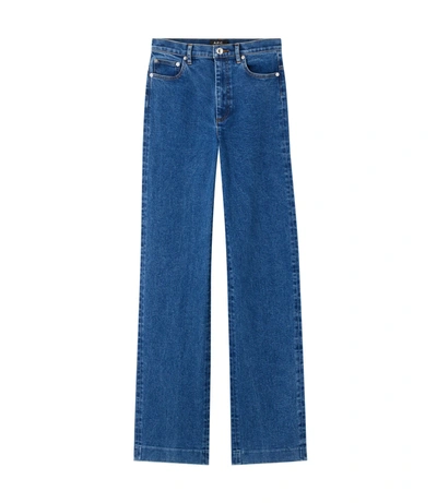 Shop Apc Spring Jeans In Blue