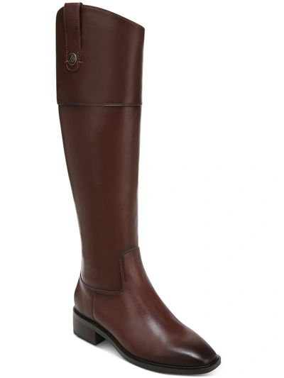 Shop Sam Edelman Drina Womens Leather Riding Knee-high Boots In Multi