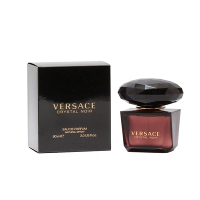 Shop Versace Crystal Noir Ladies- Edp Spray 3 oz In Black