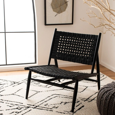 Safavieh Soleil Leather Woven Accent Chair