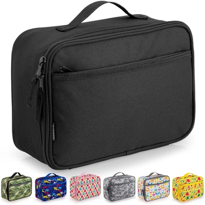 Zulay Kitchen Insulated Lunch Bag With Spacious Compartment & Built-in Handle