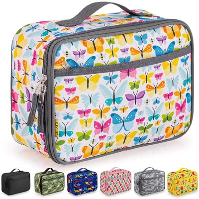 Zulay Kitchen Insulated Lunch Bag With Spacious Compartment & Built-in Handle