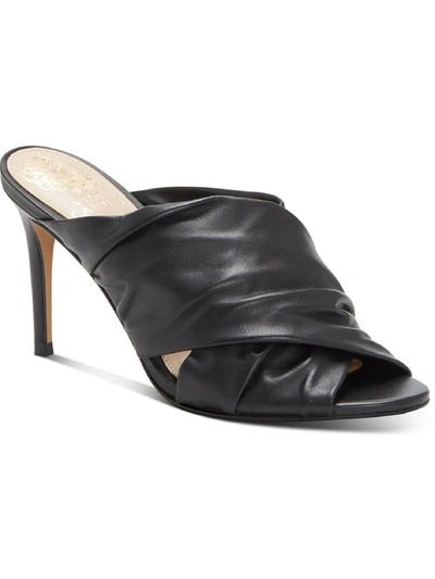 Shop Vince Camuto Clarstie Womens Leather Slip On Mules In Black