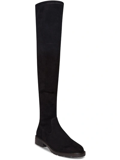 Shop Steve Madden Lizbeth Womens Faux Suede Tall Knee-high Boots In Black