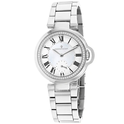 Shop Christian Van Sant Women's White Mother Of Pearl Dial Watch