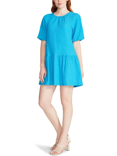 Shop Steve Madden Abrah Womens Loose Mini Shift Dress In Blue