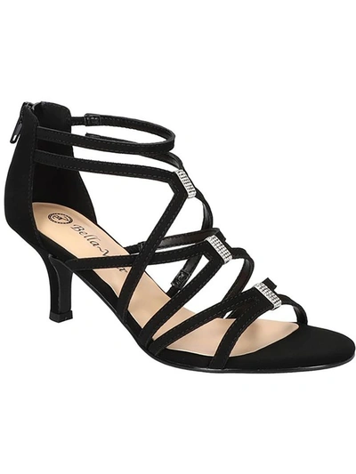 Bella Vita Karlette Womens Open Toe Slip On Strappy Sandals In Multi