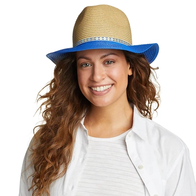 Shop Eddie Bauer Women's Ombre Panama Straw Hat In Blue