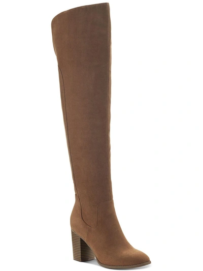 Sun + Stone Harloww Womens Faux Suede Tall Over-the-knee Boots In Multi