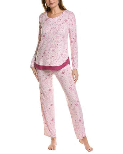 Shop Ellen Tracy 2pc Pajama Set In Pink